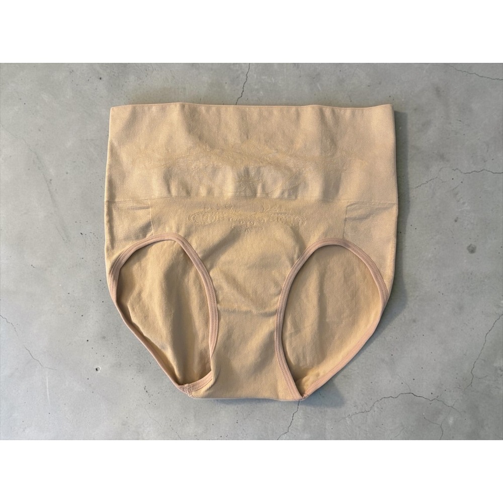 Carol Wior High Waist Control Brief – Size Large – Nude – NWOT
